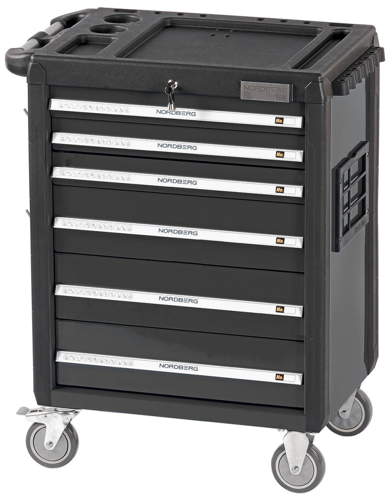 Тележка инструментальная профессиональная (серая) NORDBERG T6N
