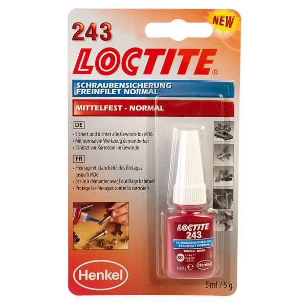 Резьбовой фиксатор средней прочности LOCTITE 243 BC 5ML 1370555
