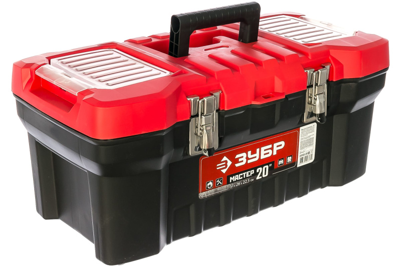 Ящик для инструмента пластиковый 20" ЗУБР МАСТЕР "НЕВА-20" 38323-20