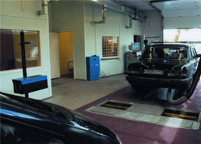 Передвижная линия технического осмотра лекговых автомобилей ЛТК-4Л-СП-14