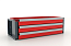 Блок из 3 ящиков для шкафа "Premium" 842х411х88h мм. FERRUM 13.922-7016/3000